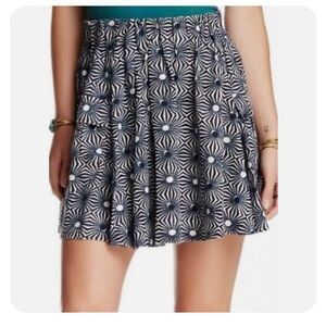 Free People So Much Sun Skirt Blue Cream Size M